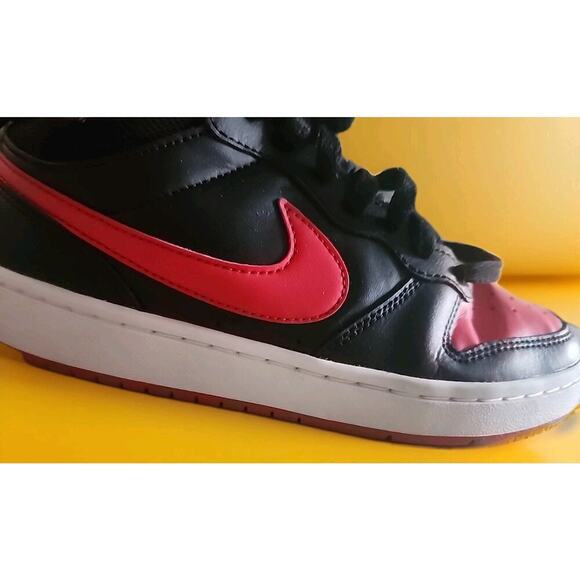 Nike Red And Black High Tops Cd7782-003 Womens 6.5 Kids 5Y Nice Condition - Picture 2 of 8